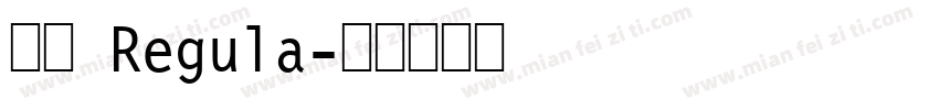 宋体 Regula字体转换